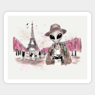 Alien Touring Paris Sticker